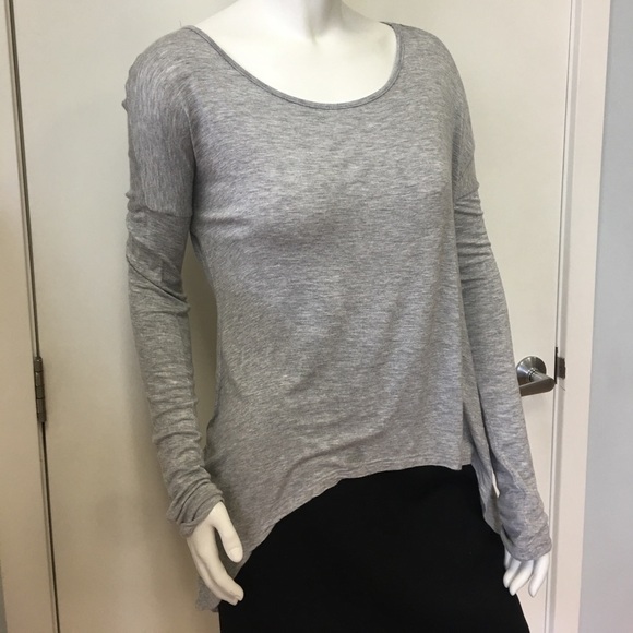 GREY Draped Long Sleeve Top - Picture 2 of 3